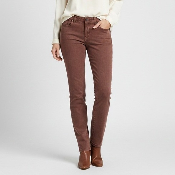 Prana Denim - Y2K prAna Breath Kayla Jeans Womens Size 4 Burgundy Stretch Skinny Denim Casual